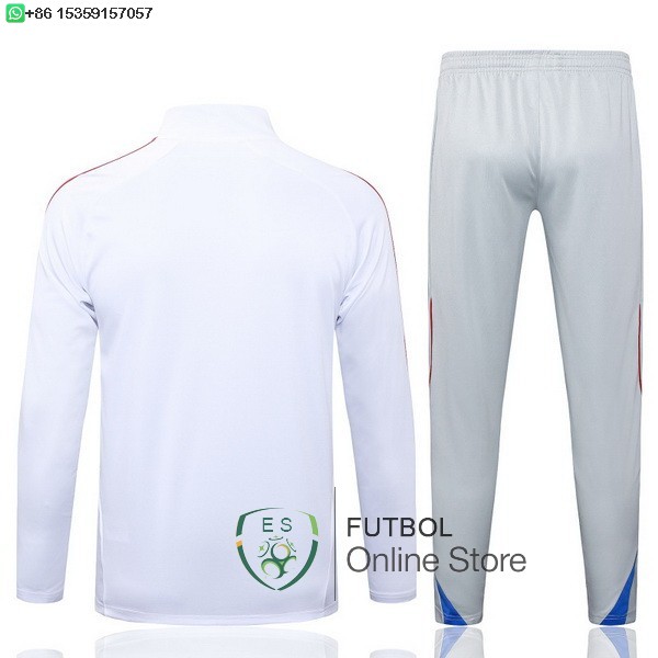 Conjunto Completo Sudadera Entrenamiento Bayern Munich 25/2026 Blanco Rojo