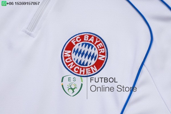 Conjunto Completo Sudadera Entrenamiento Bayern Munich 25/2026 Blanco Rojo