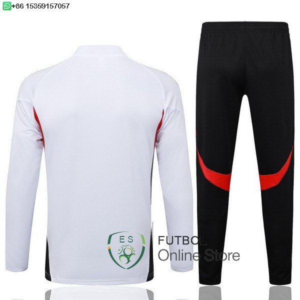 Conjunto Completo Sudadera Entrenamiento Bayern Munich 25/2026 Blanco Rojo