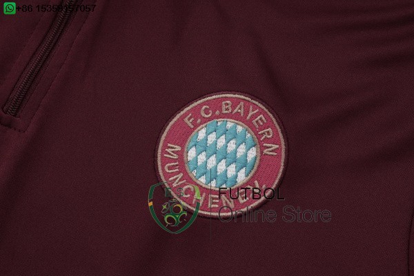 Conjunto Completo Sudadera Entrenamiento Bayern Munich 25/2026 Borgona