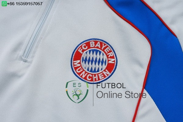 Conjunto Completo Sudadera Entrenamiento Bayern Munich 25/2026 Gris Azul