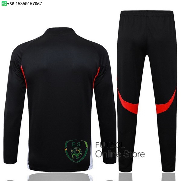 Conjunto Completo Sudadera Entrenamiento Bayern Munich 25/2026 Negro Rojo