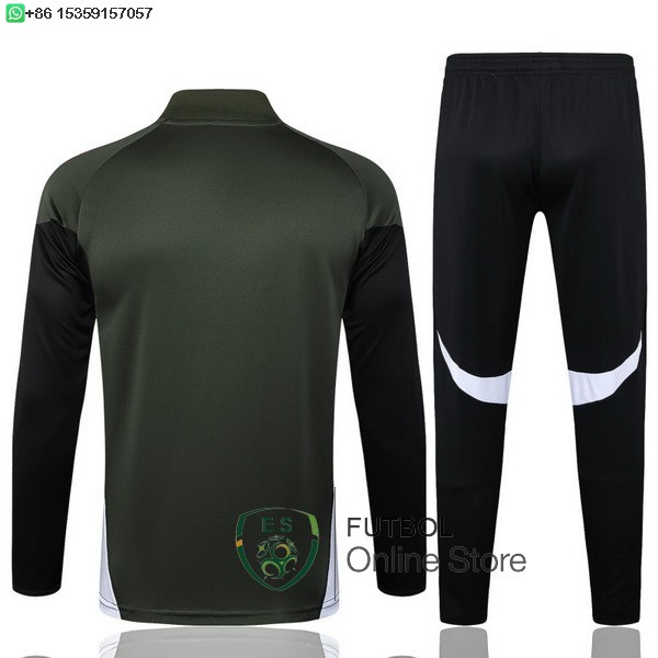 Conjunto Completo Sudadera Entrenamiento Bayern Munich 25/2026 Verde Marino Negro