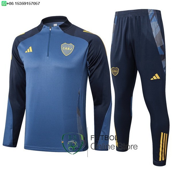 Conjunto Completo Sudadera Entrenamiento Boca Juniors 24/2025 Gris Marino