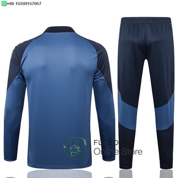Conjunto Completo Sudadera Entrenamiento Boca Juniors 24/2025 Gris Marino