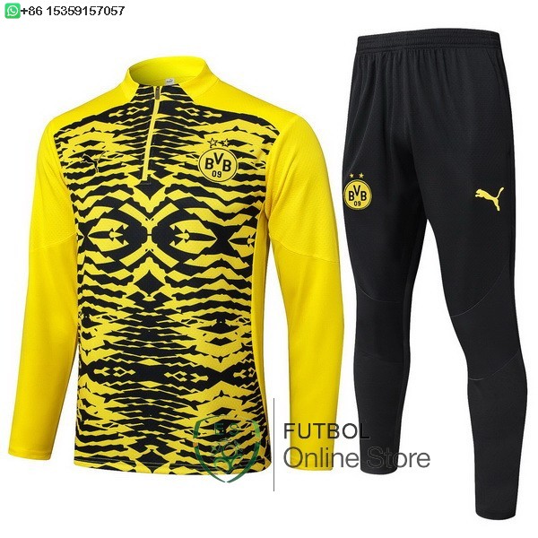 Conjunto Completo Sudadera Entrenamiento Borussia Dortmund 24/2025 Amarillo Negro Conjunto Completo Sudadera Entrenamiento Borussia Dortmund 24/2025 Amarillo Negro