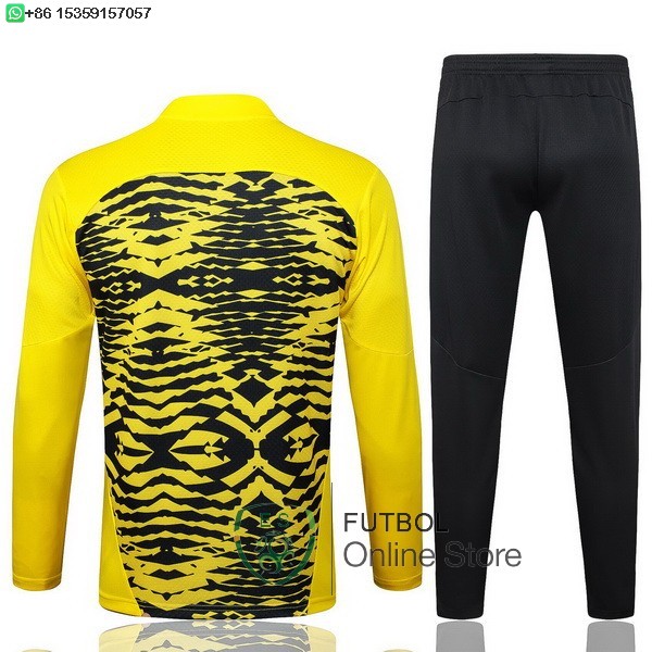 Conjunto Completo Sudadera Entrenamiento Borussia Dortmund 24/2025 Amarillo Negro