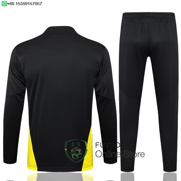 Conjunto Completo Sudadera Entrenamiento Borussia Dortmund 24/2025 Negro Amarillo