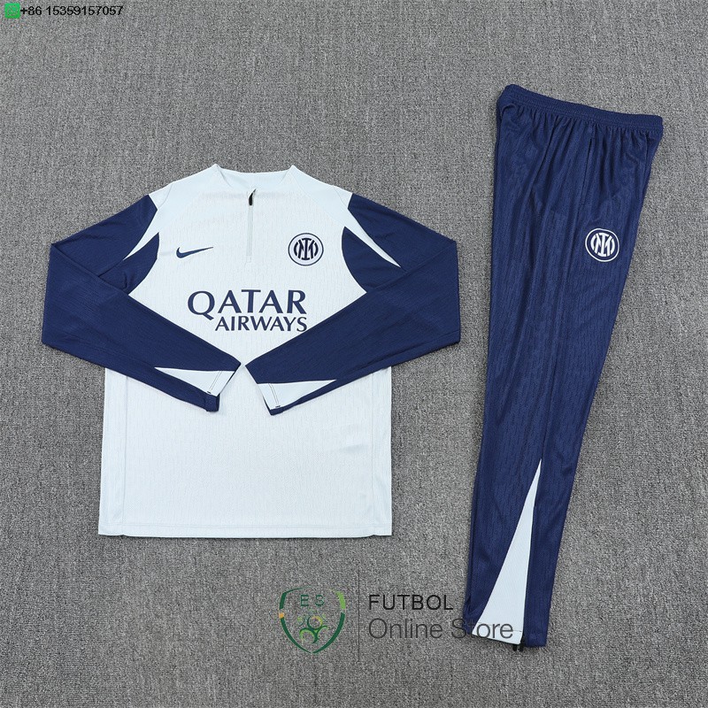 Conjunto Completo Sudadera Entrenamiento Inter Milan 25/2026 Azul