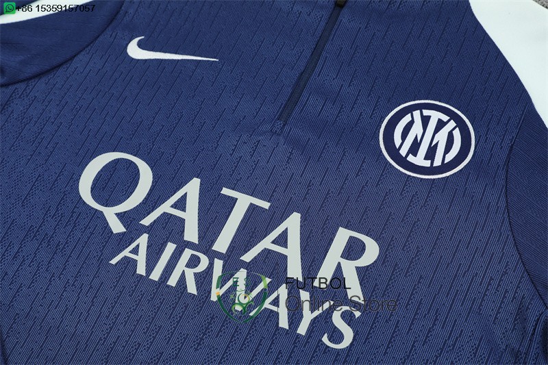 Conjunto Completo Sudadera Entrenamiento Inter Milan 25/2026 Azul