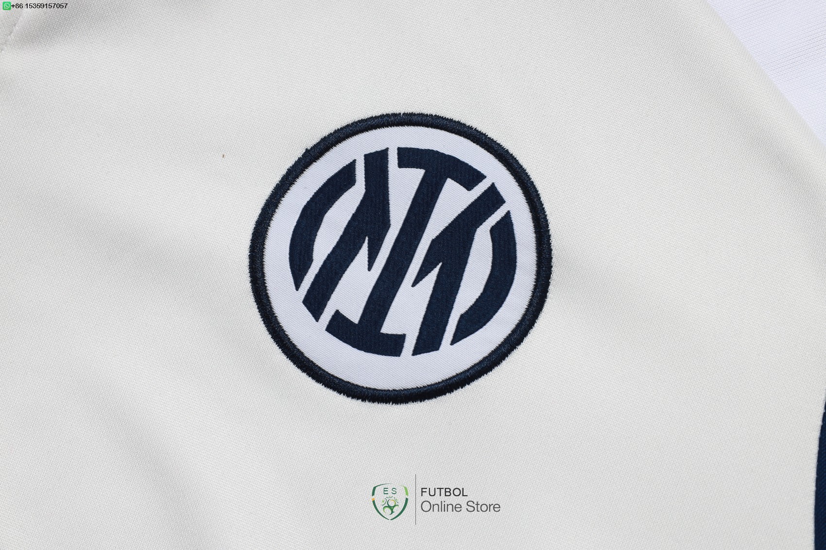 Conjunto Completo Sudadera Entrenamiento Inter Milan 25/2026 Blanco Azul