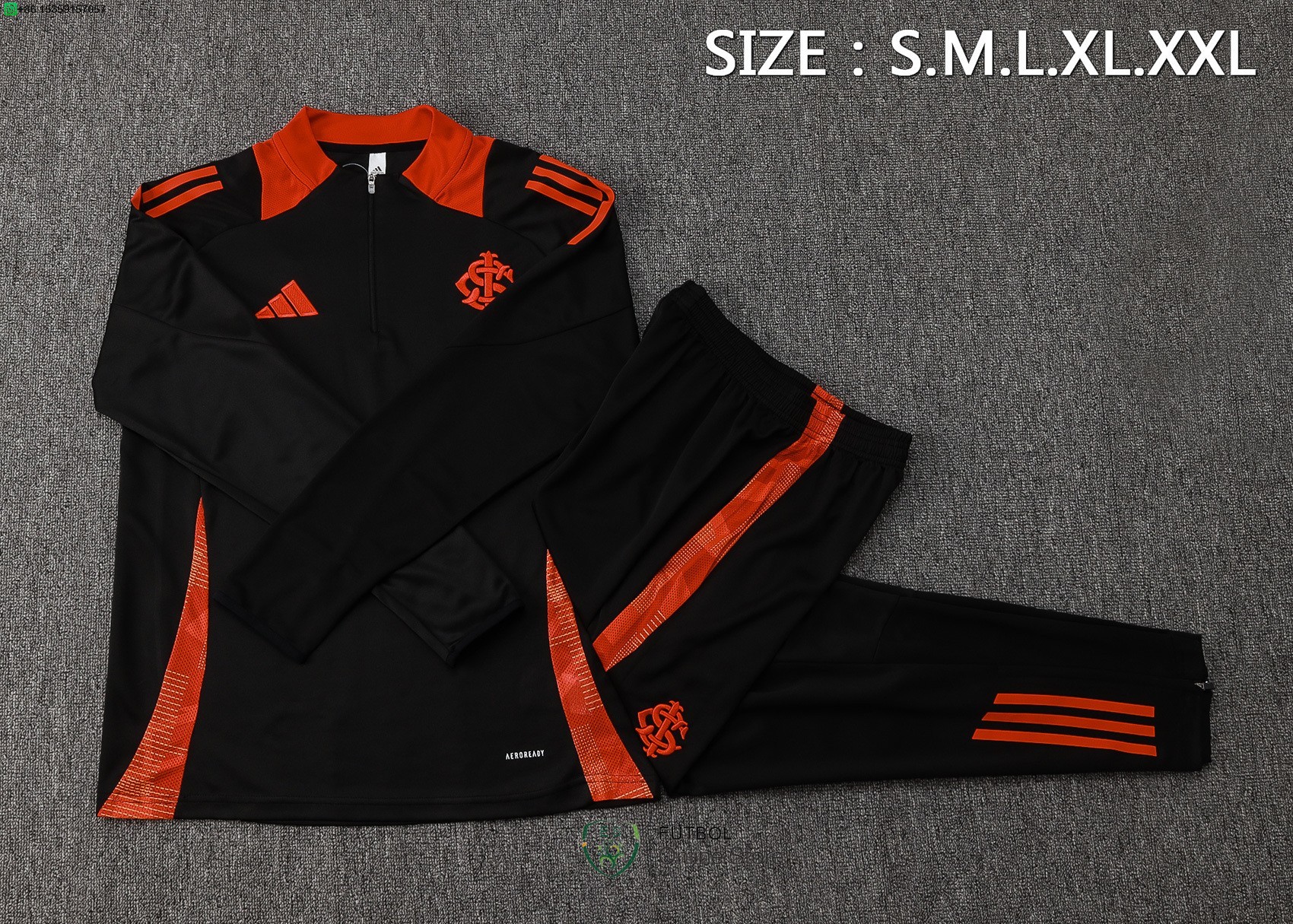 Conjunto Completo Sudadera Entrenamiento Internacional 25/2026 Negro