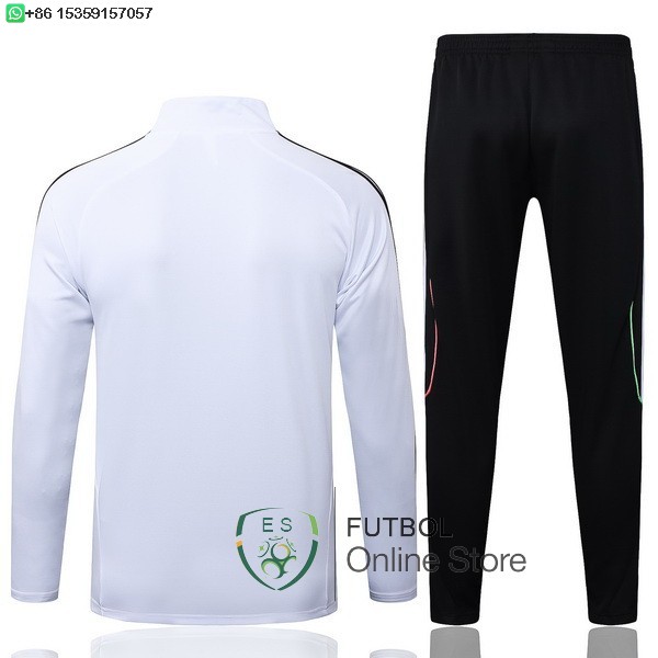 Conjunto Completo Sudadera Entrenamiento Juventus 25/2026 Blanco Negro