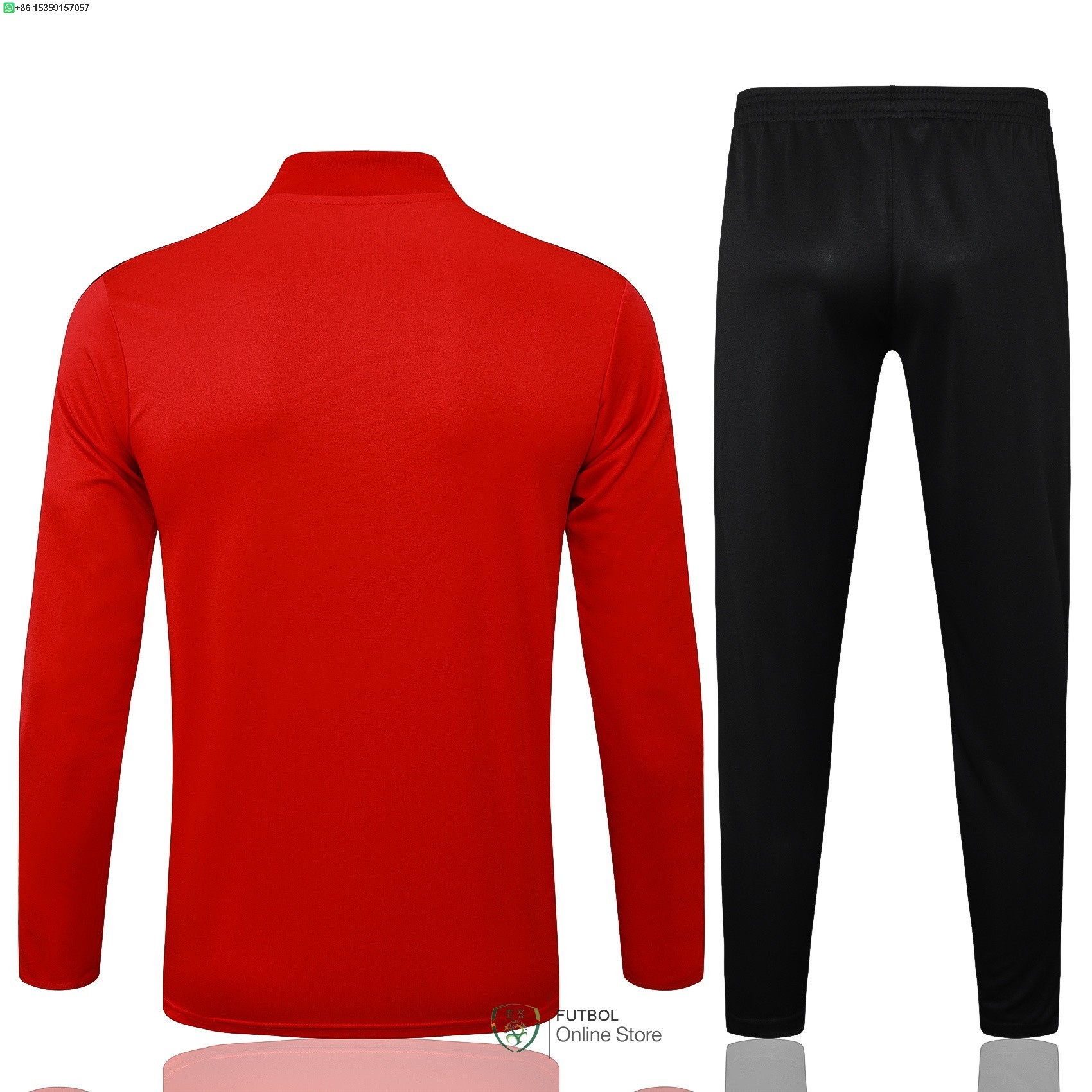 Conjunto Completo Sudadera Entrenamiento Liverpool 25/2026 Rojo Negro