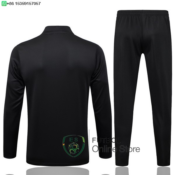 Conjunto Completo Sudadera Entrenamiento Ninos Alemania 2025 Negro I Blanco