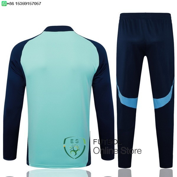Conjunto Completo Sudadera Entrenamiento Ninos Arsenal 25/2026 Verde Azul Marino