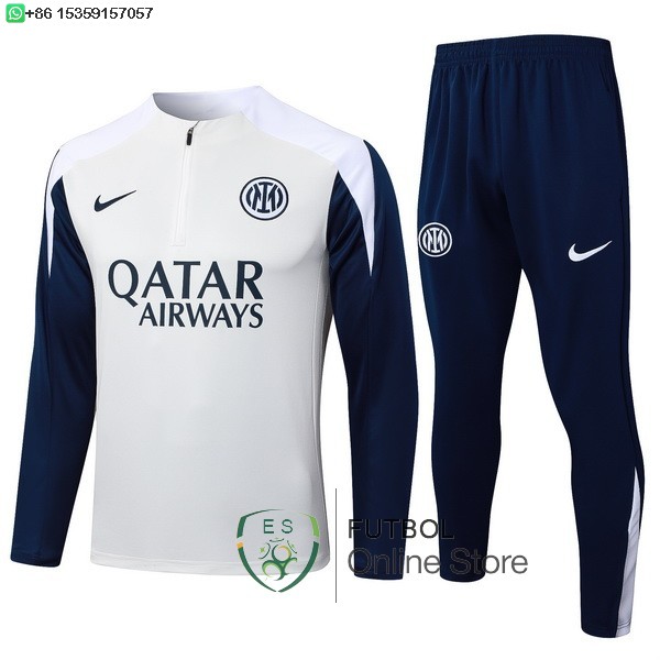 Conjunto Completo Sudadera Entrenamiento Ninos Inter Milan 25/2026