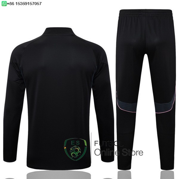 Conjunto Completo Sudadera Entrenamiento Ninos Juventus 25/2026 Negro Rosa