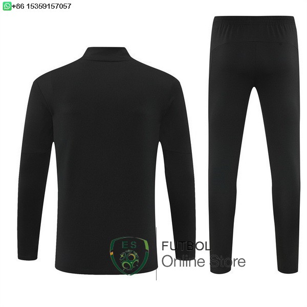 Conjunto Completo Sudadera Entrenamiento Ninos Manchester City 25/2026 Negro Blanco