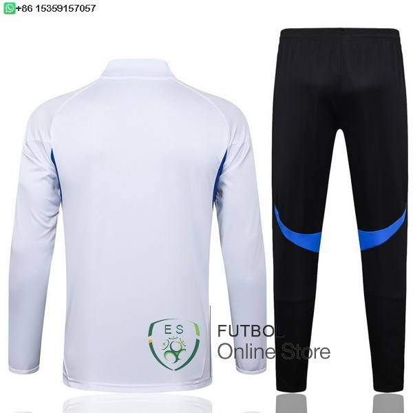 Conjunto Completo Sudadera Entrenamiento Ninos Manchester United 25/2026 Blanco Negro