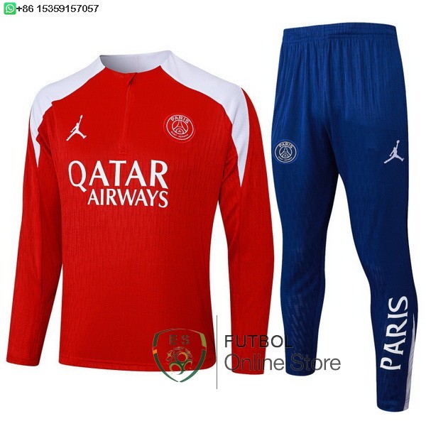Conjunto Completo Sudadera Entrenamiento Ninos Paris Saint Germain 25/2026 Rojo Blanco Azul Conjunto Completo Sudadera Entrenamiento Ninos Paris Saint Germain 25/2026 Rojo Blanco Azul