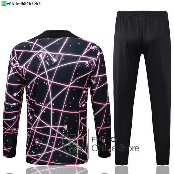 Conjunto Completo Sudadera Entrenamiento Paris Saint Germain 25/2026 Negro Rosa