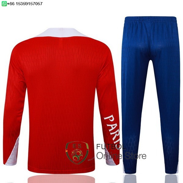 Conjunto Completo Sudadera Entrenamiento Paris Saint Germain 25/2026 Rojo Blanco Azul