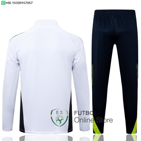 Conjunto Completo Sudadera Entrenamiento Real Madrid 25/2026 Blanco Negro