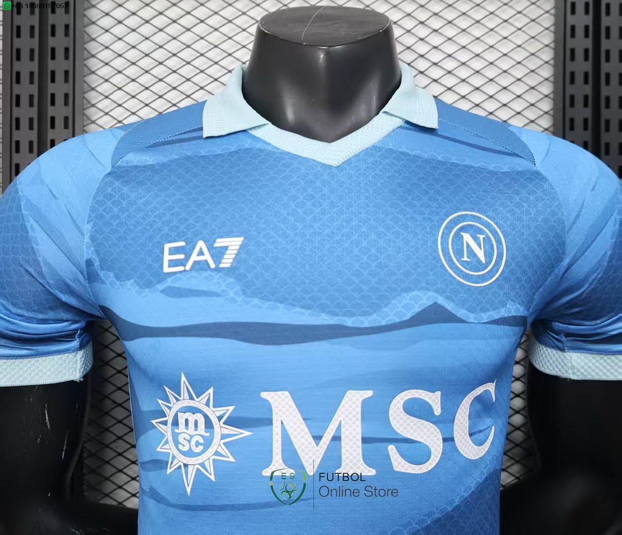 Cuarta Camiseta Napoli 24/2025 Especial Jugadores Azul
