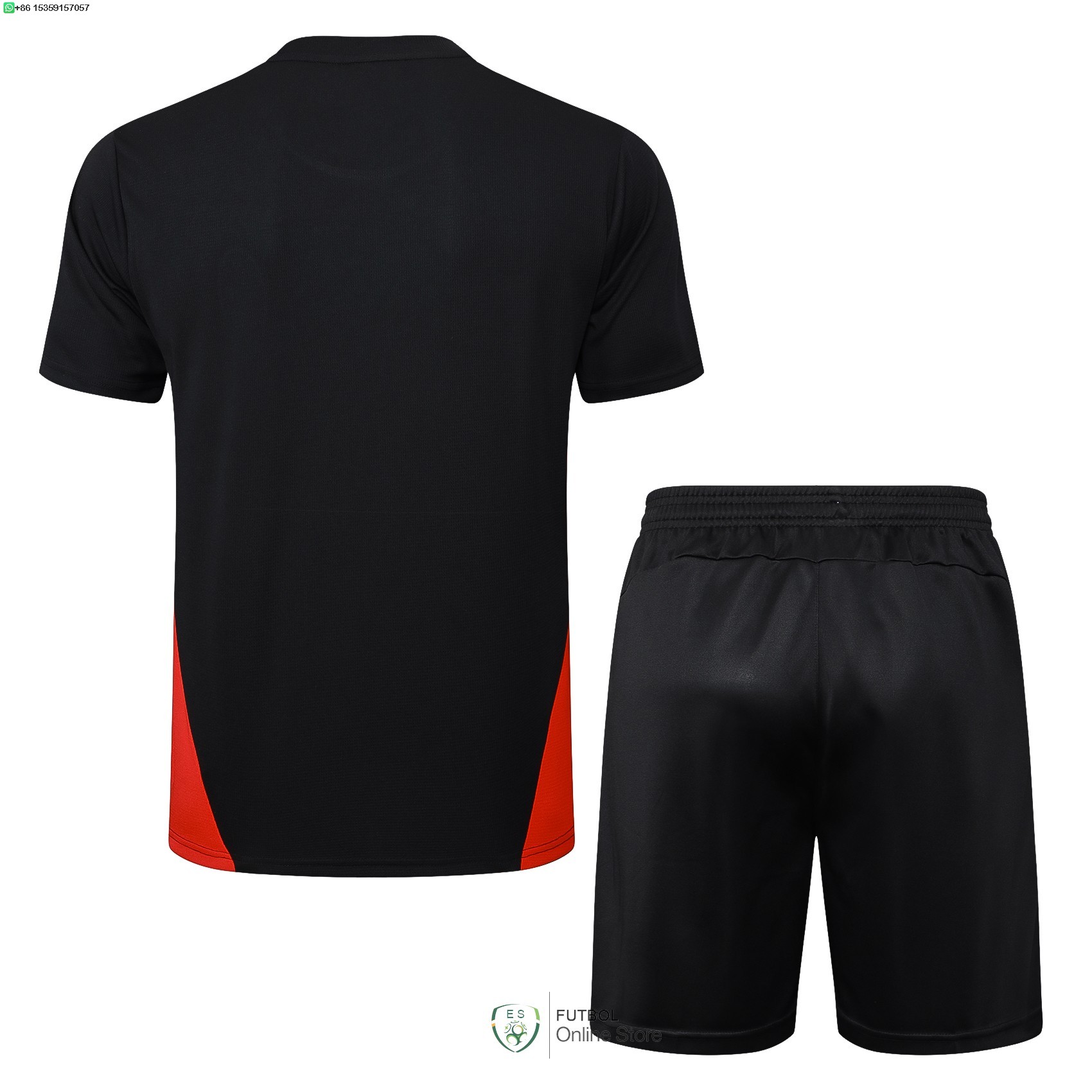 Entrenamiento Conjunto Completo AC Milan 24/2025 Negro II Rojo
