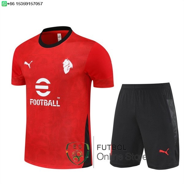 Entrenamiento Conjunto Completo AC Milan 25/2026 Rojo Negro