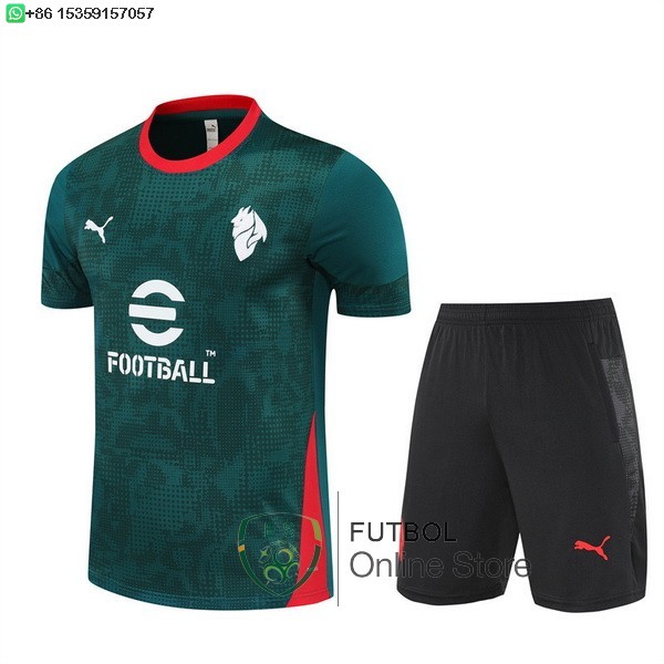 Entrenamiento Conjunto Completo AC Milan 25/2026 Verde Negro