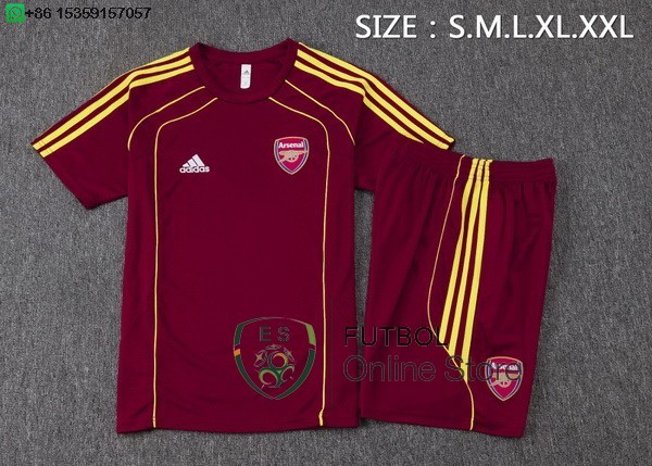 Entrenamiento Conjunto Completo Arsenal 25/2026 Borgona Amarillo