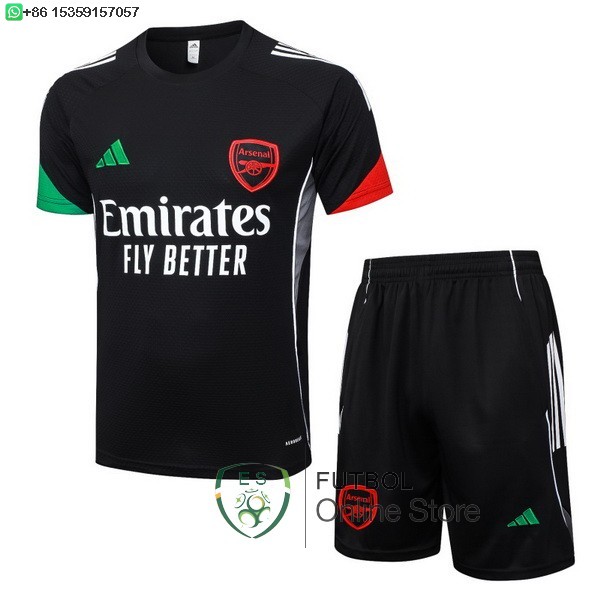 Entrenamiento Conjunto Completo Arsenal 25/2026 Negro Rojo