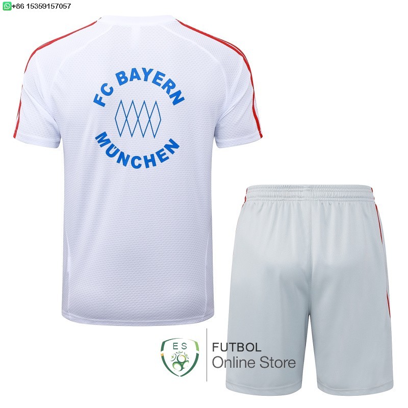 Entrenamiento Conjunto Completo Bayern Munich 25/2026 Blanco Azul Gris