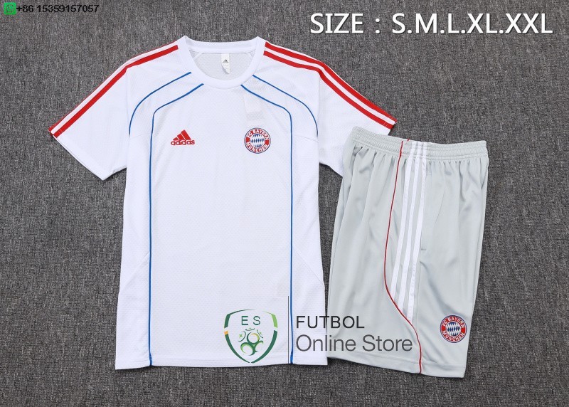 Entrenamiento Conjunto Completo Bayern Munich 25/2026 Blanco Azul Gris