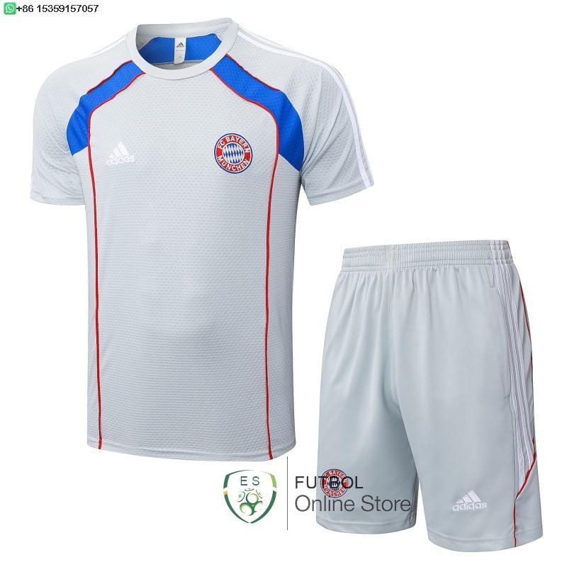 Entrenamiento Conjunto Completo Bayern Munich 25/2026 Gris Azul