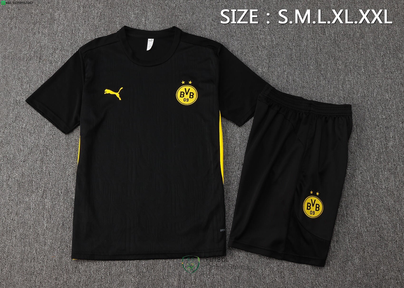 Entrenamiento Conjunto Completo Borussia Dortmund 24/2025 Negro Amarillo