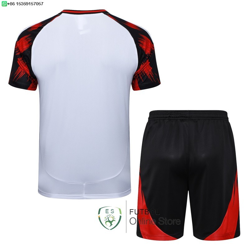 Entrenamiento Conjunto Completo Flamengo 25/2026 Blanco Rojo Negro