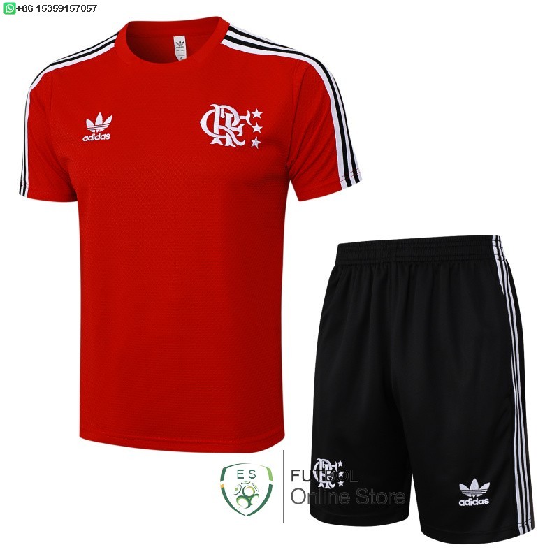 Entrenamiento Conjunto Completo Flamengo 25/2026 Rojo I Negro