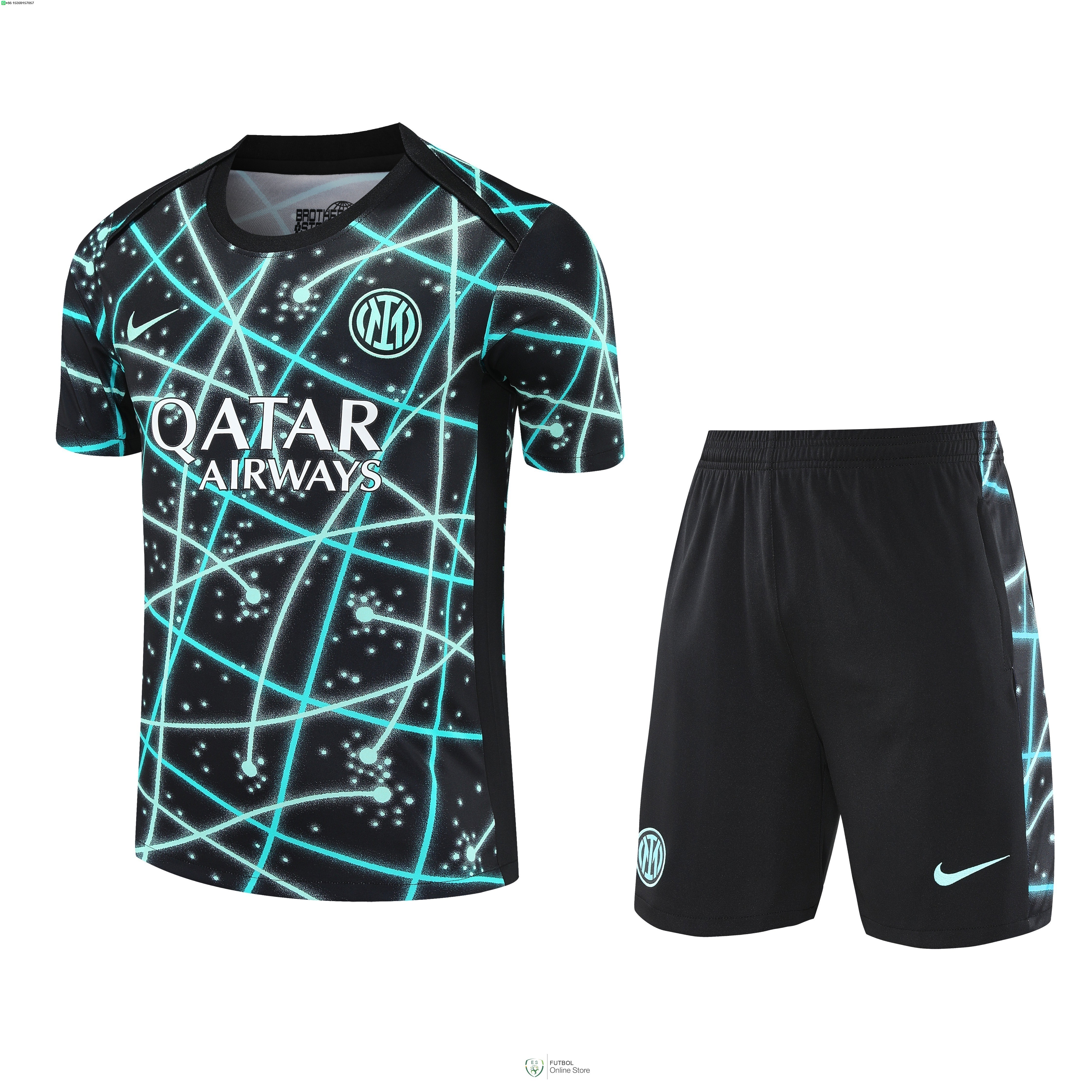 Entrenamiento Conjunto Completo Inter Milan 25/2026 Verde Negro