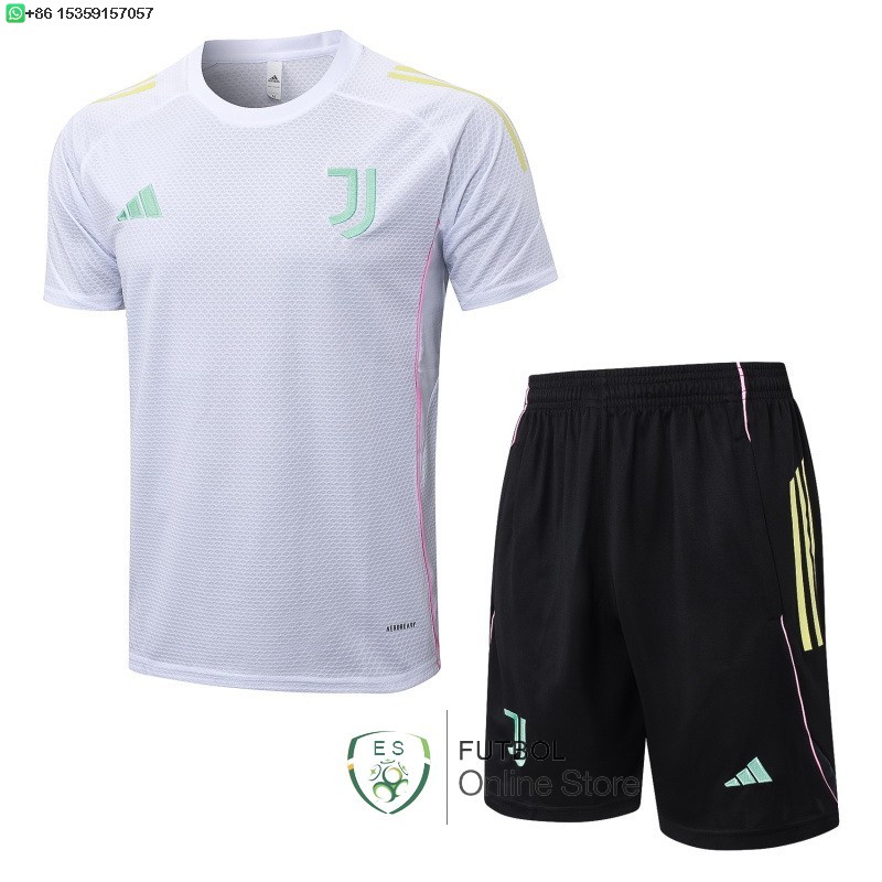 Entrenamiento Conjunto Completo Juventus 25/2026 Blanco I Rosa Negro