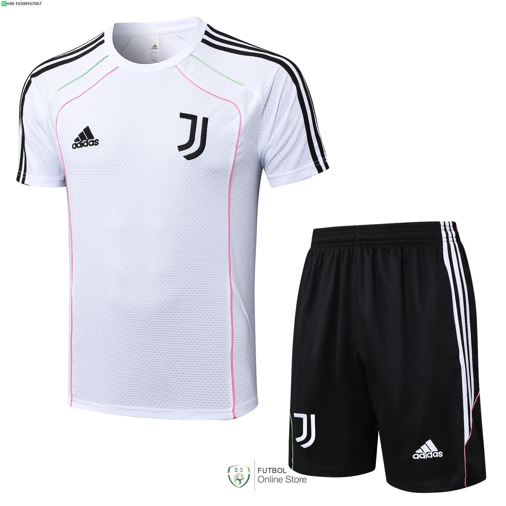 Entrenamiento Conjunto Completo Juventus 25/2026 Blanco Rosa Negro
