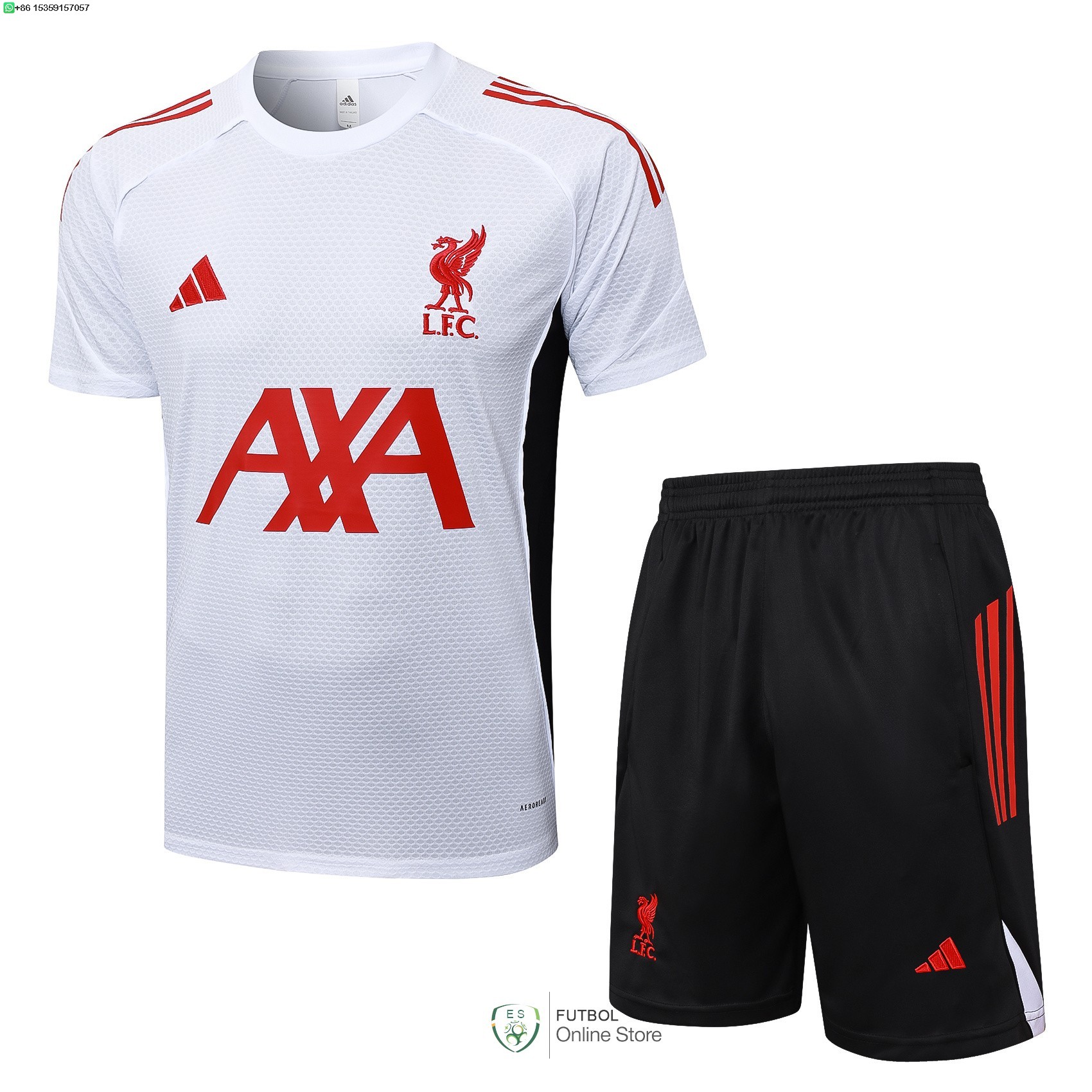 Entrenamiento Conjunto Completo Liverpool 25/2026 Blanco Rojo Negro