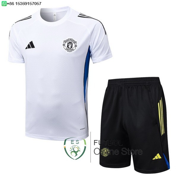 Entrenamiento Conjunto Completo Manchester United 25/2026 Blanco Azul Negro