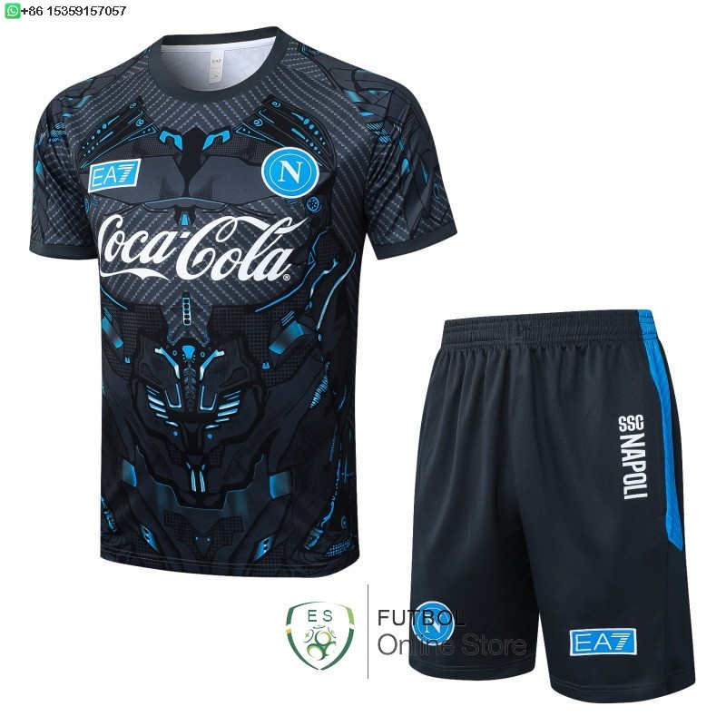 Entrenamiento Conjunto Completo Napoli 25/2026 Gris Azul Entrenamiento Conjunto Completo Napoli 25/2026 Gris Azul