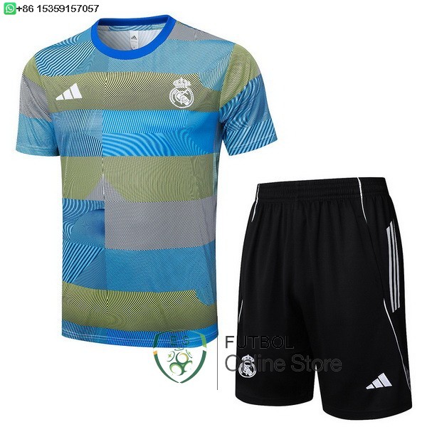Entrenamiento Conjunto Completo Real Madrid 25/2026 Azul Amarillo Negro Entrenamiento Conjunto Completo Real Madrid 25/2026 Azul Amarillo Negro