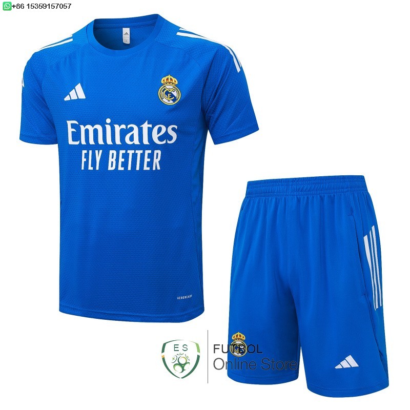 Entrenamiento Conjunto Completo Real Madrid 25/2026 Azul Blanco Entrenamiento Conjunto Completo Real Madrid 25/2026 Azul Blanco