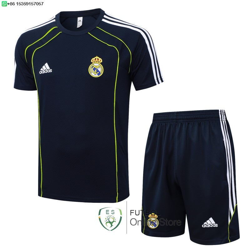 Entrenamiento Conjunto Completo Real Madrid 25/2026 Azul Marino Verde