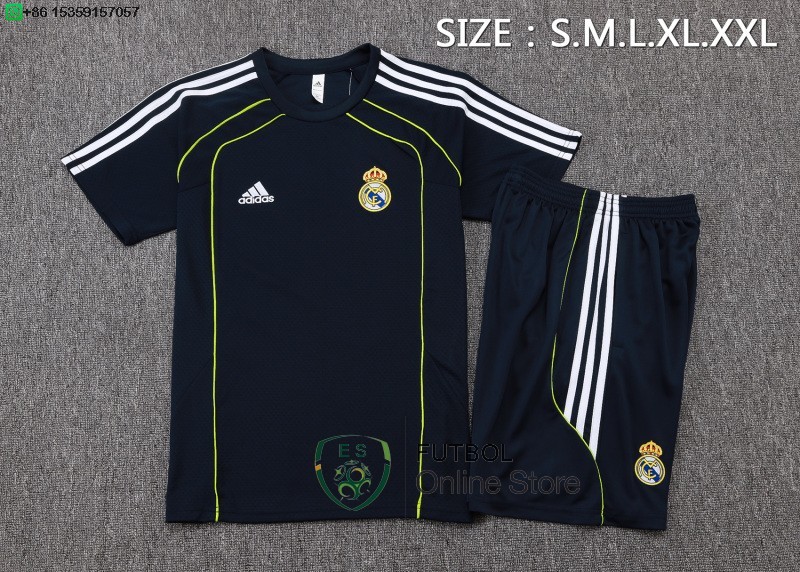 Entrenamiento Conjunto Completo Real Madrid 25/2026 Azul Marino Verde